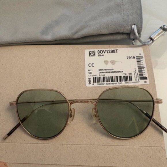 OLIVER PEOPLES TAKUMI TK-4 47mm in Green Wash MSRP$671 QUINCY ISAIAH’s Fav - Picture 1 of 16